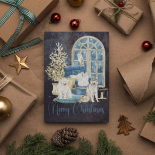 Minimal Modern Merry Christmas Postcard