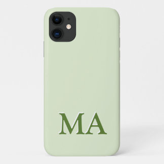 Minimal Modern Monogram iPhone 11 Case