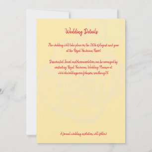 Minimal Modern Peace Rose Save the Date Wedding  Invitation