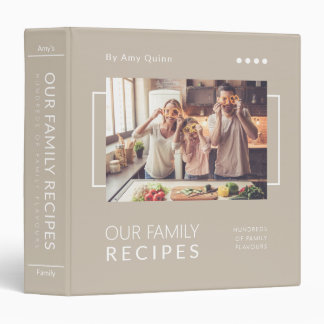 Minimal Modern Personalize Photo & White Texts Binder