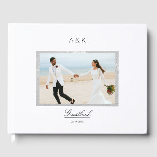 Minimal Modern Photo Elegant Custom Guest Book