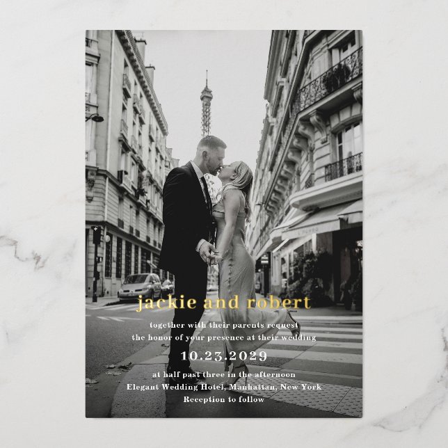 Minimal Modern Photo Wedding (Front)