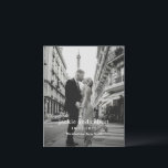 Minimal Modern Photo Wedding Program<br><div class="desc">Modern wedding program featuring a simple yet elegant design with your event details in a minimal layout over your favourite photo.</div>