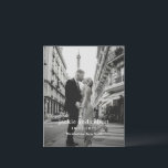 Minimal Modern Photo Wedding Program<br><div class="desc">Modern wedding program featuring a simple yet elegant design with your event details in a minimal layout over your favourite photo.</div>