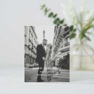 Minimal Modern Photo Wedding Program