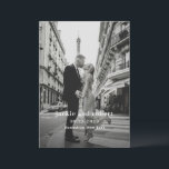 Minimal Modern Photo Wedding Program<br><div class="desc">Modern wedding program featuring a simple yet elegant design with your event details in a minimal layout over your favourite photo.</div>