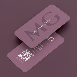 Minimal Modern Professional Dusty Pink  Business Card