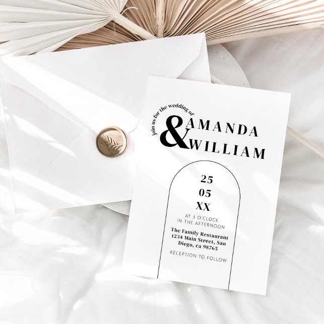 Minimal Modern QR Code Simple Wedding Invitation (Creator Uploaded)