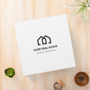 Minimal Modern Real Estate Listing Agent Realtor  Binder