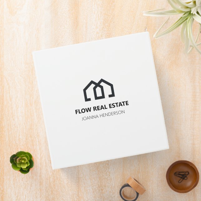 Minimal Modern Real Estate Listing Agent Realtor  Binder (In Situ)