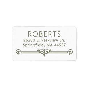 Minimal Modern Return Address Labels