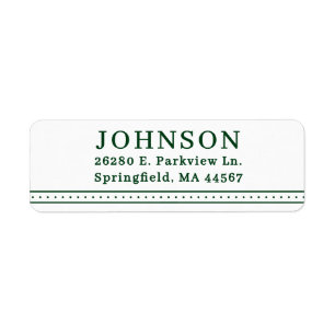 Minimal Modern Return Address Labels