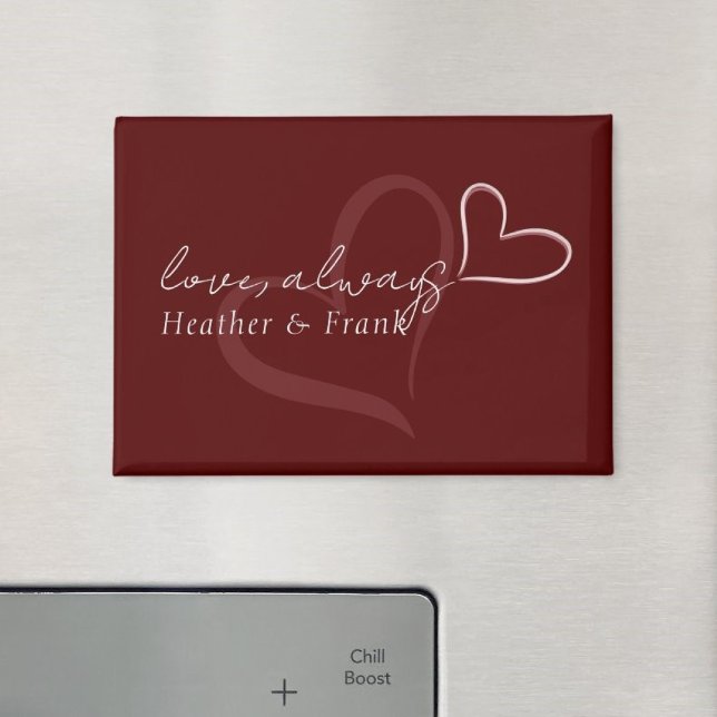 Minimal Modern Romantic Chic Valentines Day Magnet (Creator Uploaded)