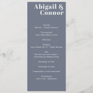 Minimal Modern Soft Grey Blue Lavender Typography Program