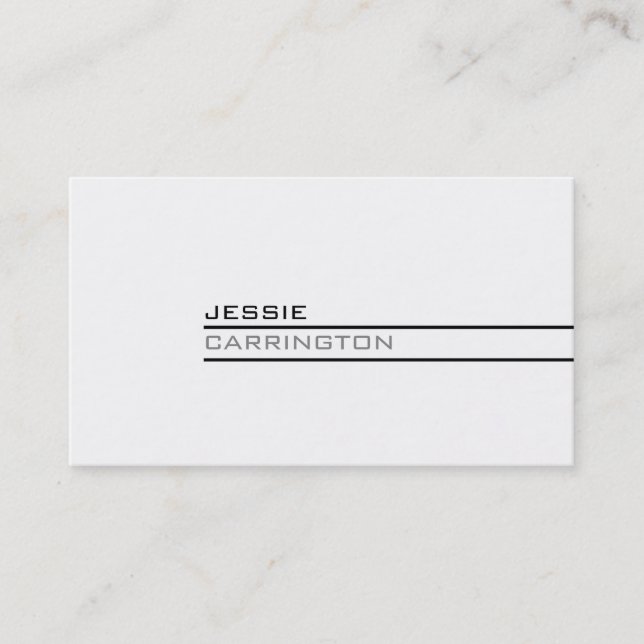 Minimal Modern Three Colour 6A Business Card (Front)