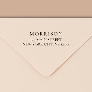 Minimal Modern Typography Return Address Self-inking Stamp