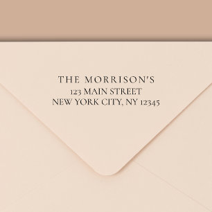 Minimal Modern Typography Return Address Self-inking Stamp