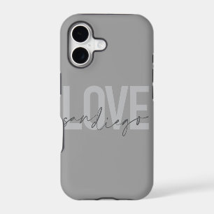Minimal, modern, urban, cool design Love San Diego