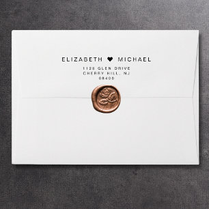 Minimal Modern Wedding Invitation Envelope