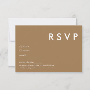 Minimal ﻿Modern Wedding RSVP Card