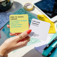 Minimal modern yellow and teal bold graphic design