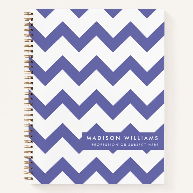 Minimal Modern Zigzag Notebook (Front)