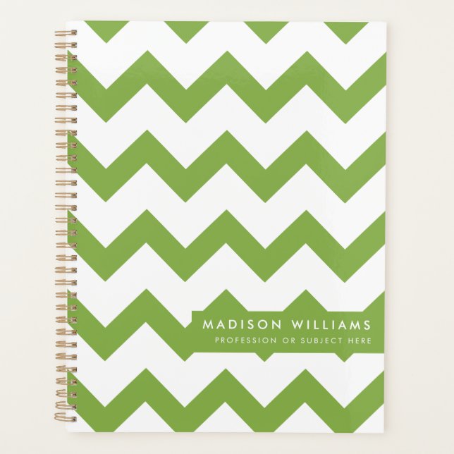 Minimal Modern Zigzag Planner (Front)