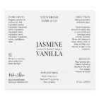 Minimal moderne 8 OZ Cosmo Bouteille Étiquette éta