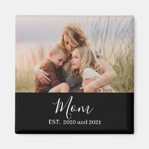 Minimal Mom Established Mother's Day Gift Magnet