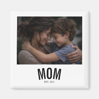 Minimal Mom Established Photo Magnet