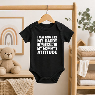 Minimal Mommy Attitude Baby Design Bodysuit