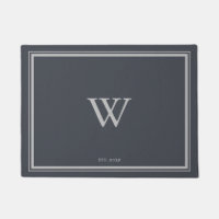 Minimal Monogram Welcome Anchor Grey | Silver