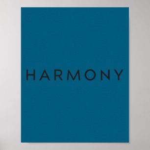 Minimal Motivational Quote Harmony Insration Poster