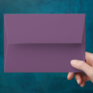 Minimal Muted Purple Wedding Invitation Matching  Envelope