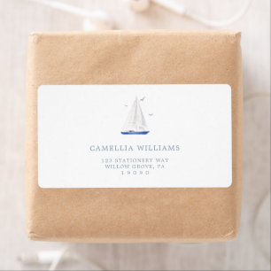 Minimal Nautical Sailboat Baby shower Ahoy Adresse