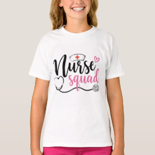 Minimal Nurse Squad Shirt Simple Cute Nurse Grad
