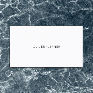 Minimal of the Minimalist Elegant White Business Card