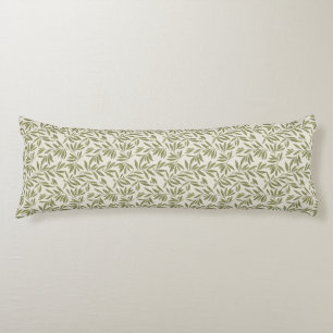 Minimal Olive Branch Pattern Body Pillow