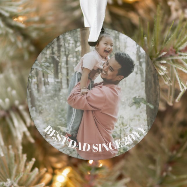 Minimal One Photo  Ornament (Tree)