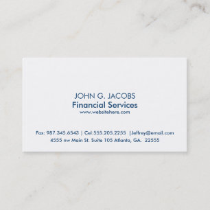 Minimal One-Sided Business Card Template