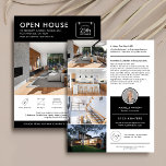 Minimal Open House For Sale Marketing Real Estate Flyer<br><div class="desc">Minimalist Real Estate Property For Sale marketing flyer with space for 5 photos, your logo, contact details and property information. This fully customizable black and white open house marketing leaflet features a modern design that is sure to stand out. Perfect to advertise a property listing or open house event to...</div>