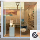 Minimal Opening Hours Transparent Window Cling