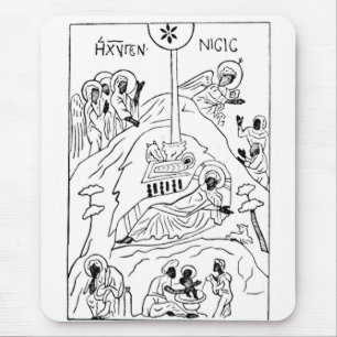Minimal Orthodox Nativity scene Mouse Pad