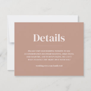 Minimal Oval Wedding Enclosure Invitation