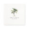 Minimal Palm Tree Tropical Beach Wedding