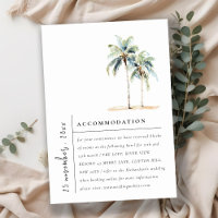 Minimal Palm Trees Tropical Wedding Accomodation