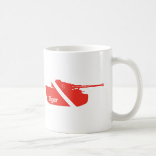Minimal Panzerkampfwagen VI, red - white Coffee Mug
