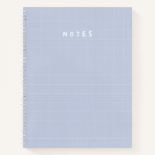 Minimal Pastel Grid “NOTES” Cover – Cute Aesthetic Notebook