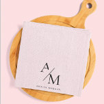 Minimal Pastel Pink Initial & Personalized  Kitchen Towel<br><div class="desc">Add a touch of elegance and personalization to your kitchen with this Minimal Pastel Pink Initial & Personalized Kitchen Towel. Featuring a sleek and minimalist design, this kitchen towel is perfect for those who appreciate style and functionality. The soft pastel pink background adds a subtle yet sophisticated flair, while the...</div>