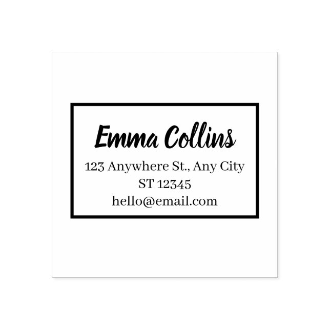 Minimal Personal Address Stamp – Clean Address (Imprint)
